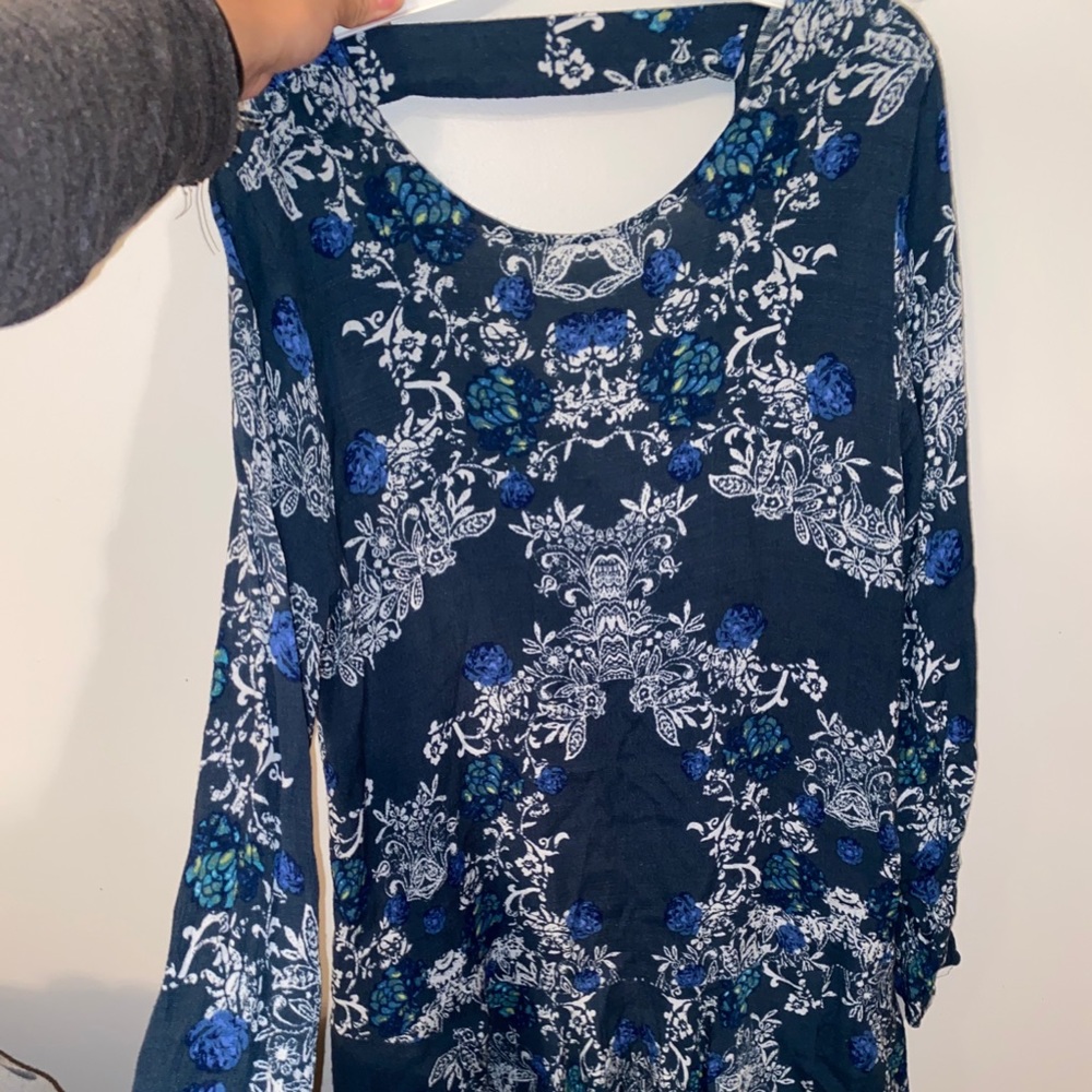 Long sleeve flowy dress
